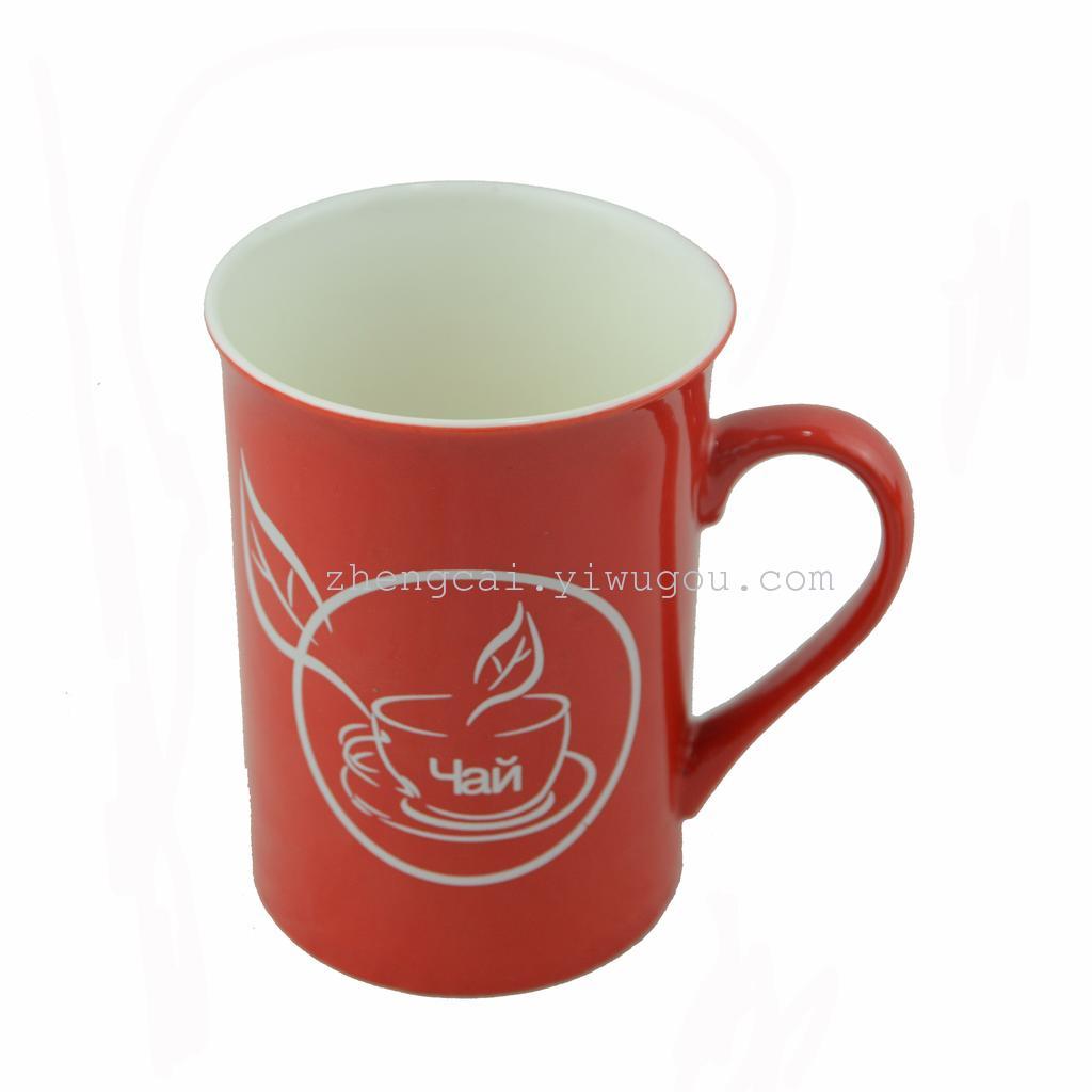 9-ounce ceramic coffee cup, daily-use tea cup, export water cup, Zhengcai 1988 Specification image