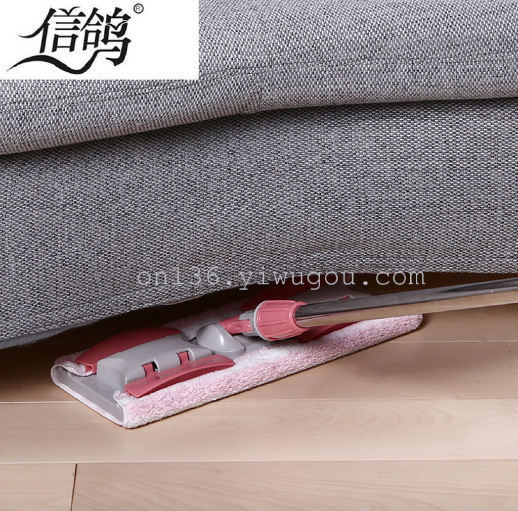 Pigeon flat mop, buy one get one free. The same style mop can replace the large-sized flat stainless steel mop with a cloth head details Picture