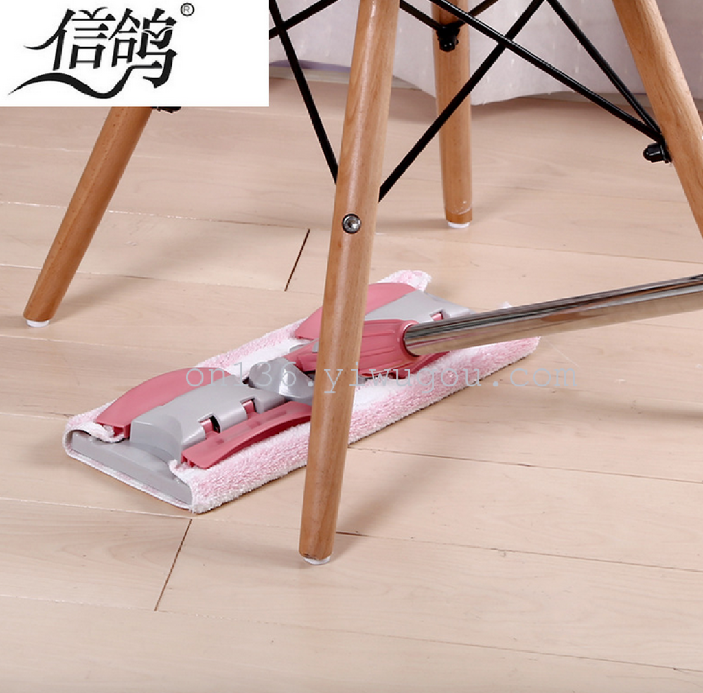 Pigeon flat mop, buy one get one free. The same style mop can replace the large-sized flat stainless steel mop with a cloth head Specification image