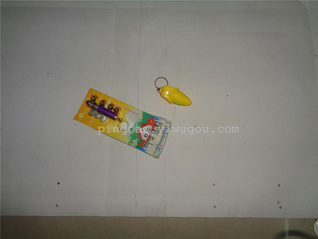 Children's toy keychain light with five-head laser and corn as a gift, LED night light factory direct sales supply details Picture