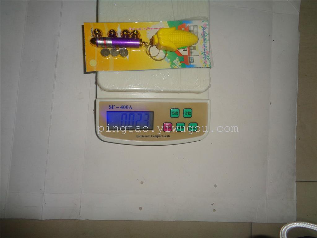 Children's toy keychain light with five-head laser and corn as a gift, LED night light factory direct sales supply Application Scenario