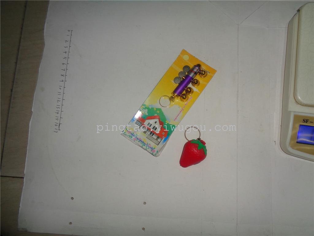 Children's toys with five laser heads and strawberries as gifts, LED keychains, night lights, direct sales from street stalls Specification image