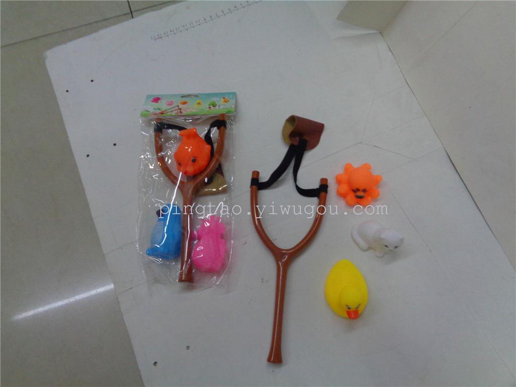Children's plastic toy slingshot, duckling whistle, gift, animal slingshot, street stall supply, factory direct sales details Picture
