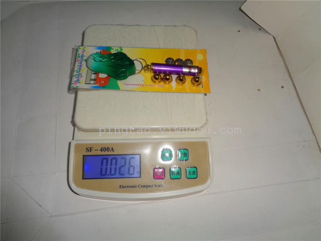 Toy keychain light with five laser heads and green vegetables, event gift, LED night light, light source, factory direct sales Application Scenario