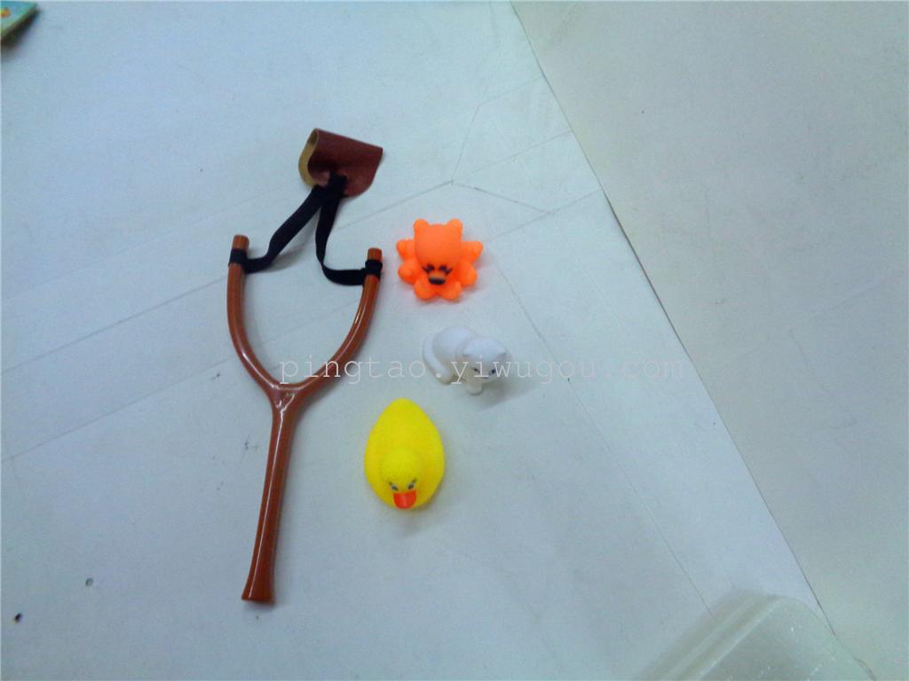 Children's plastic toy slingshot, duckling whistle, gift, animal slingshot, street stall supply, factory direct sales Specification image