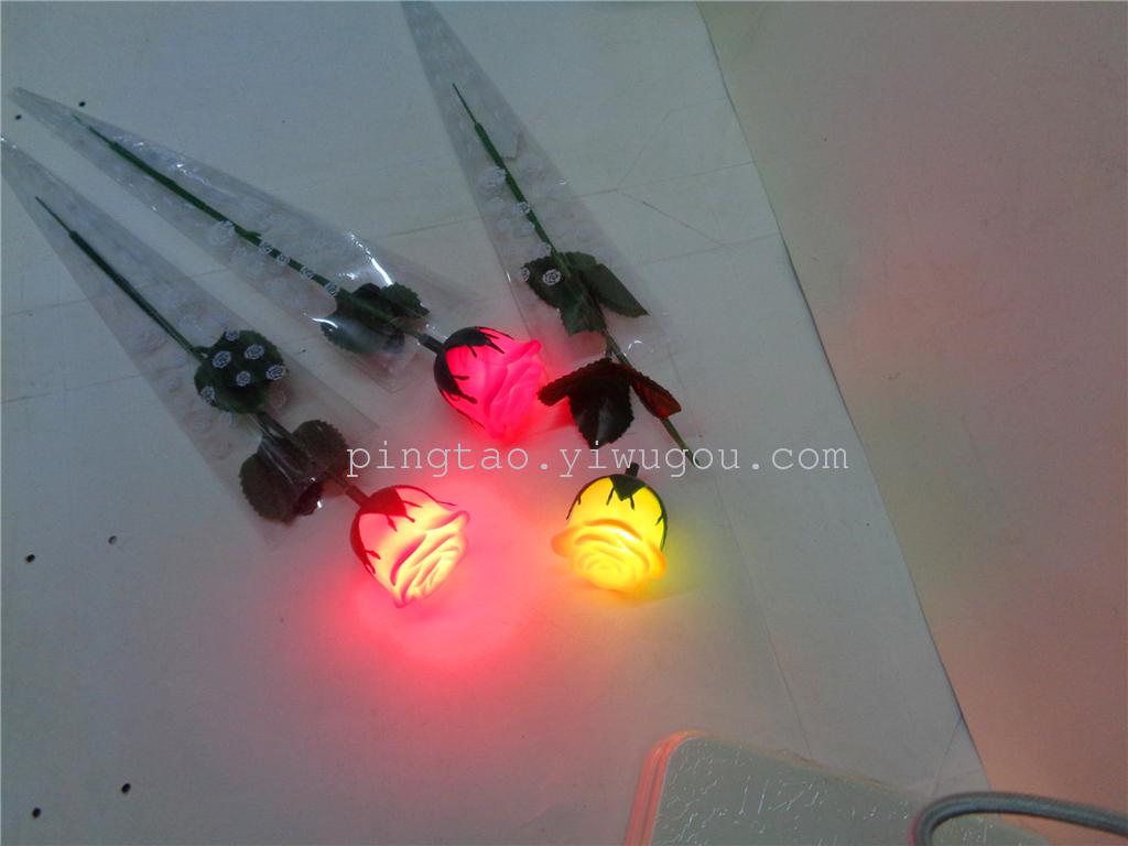 Children's toy resin No. 1 flower branch, couple's proposal gift, rose lantern, luminous supply, factory direct sales details Picture
