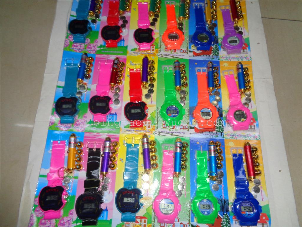 Children's toys five head laser plus apple watch gift laser laser LED student watch factory direct sales