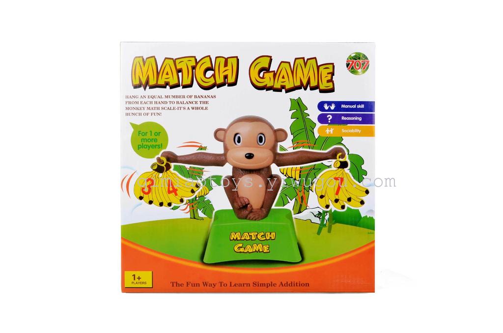 Monkey scales arithmetic addition and subtraction math game material