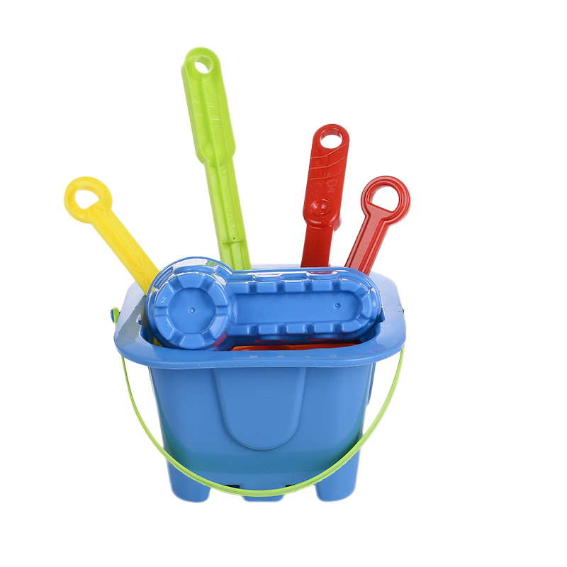 Wholesale of popular children's beach toy bucket sets and 7-piece beach play toys in stock Specification image