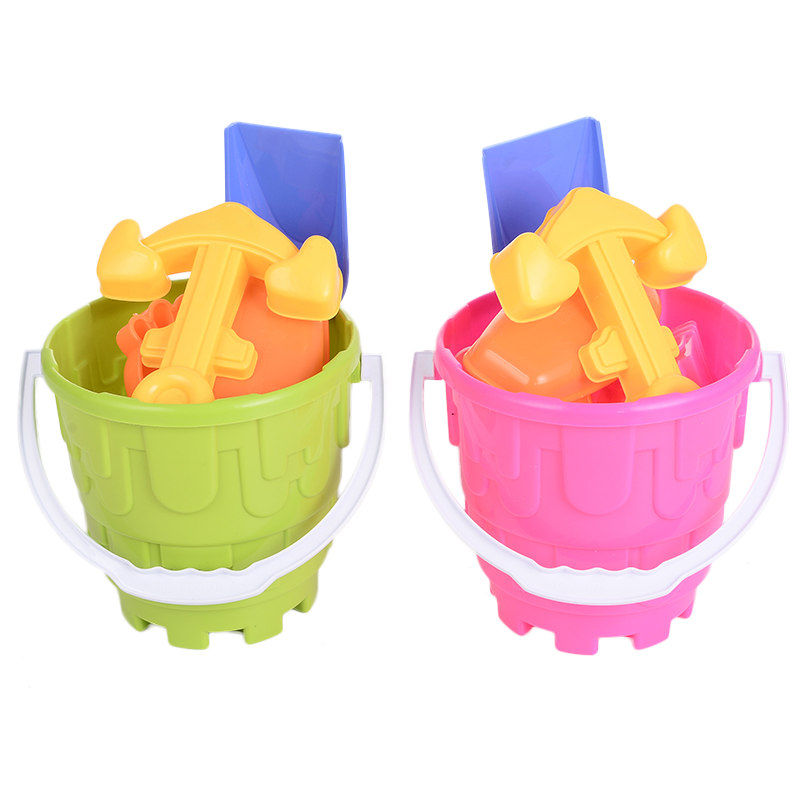 Wholesale of popular children's beach toy bucket sets and 7-piece beach play toys in stock Wholesale of popular children's beach toy bucket sets and 7-piece beach play toys in stock