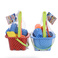 现货批发热销儿童沙滩玩具桶套装 沙滩过家家玩具7件套装图