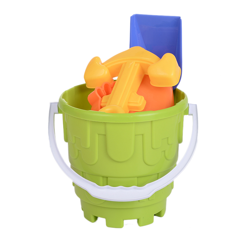 Wholesale of popular children's beach toy bucket sets and 7-piece beach play toys in stock Specification image