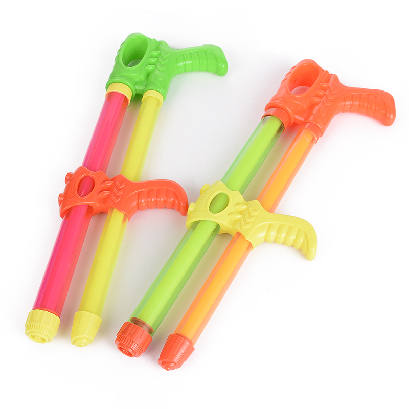 3990 water gun, double-tube pull-out water gun, two-color mixed drift water gun, toy children's water gun wholesale thumbnail