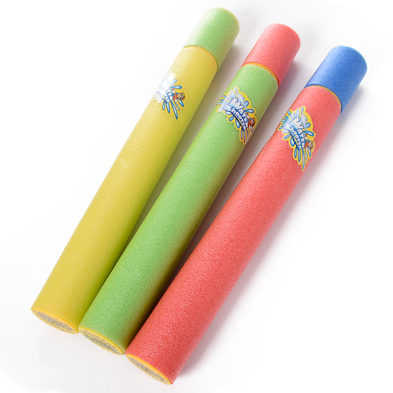 Round 43*5CM pearl cotton water cannon EVA water pump water gun drift water play beach toy full figure