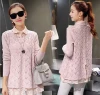 A new large-sized knitted sweater, loose lace two-piece base layer for women, purchased through a Korean agent details Picture