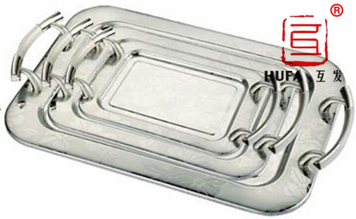 Three-piece set of right-angle square plate, natural-color Arabic plate, art plate