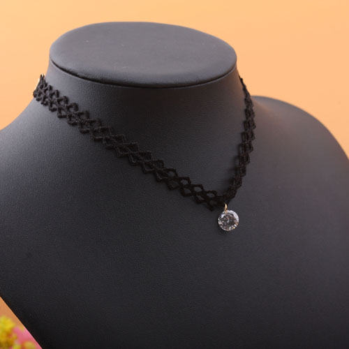 Ribbon collarbone chain, artistic necklace, women's collar, neck necklace, short style