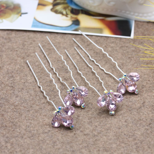 Hair accessories, hair pins, hairpins, U-shaped hairpins, updo hair, crystal hair pins, small hairpins, accessories Specification image