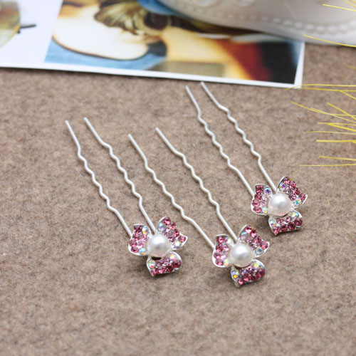 Hair accessories, hair pins, hairpins, U-shaped hairpins, updo hair, crystal hair pins, small hairpins, accessories details Picture