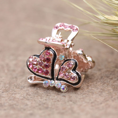 Korean-style hair accessory, small rhinestone alloy color retention clipper, bangs clipper, hair clipper Application Scenario