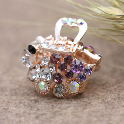 Korean-style hair accessory, small rhinestone alloy color retention clipper, bangs clipper, hair clipper Application Scenario