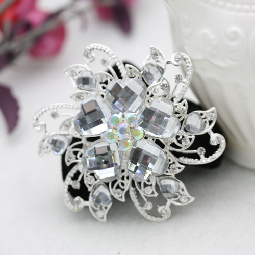 Korean water diamond velvet hair circle, hair circle, hair accessory, hair tie, hair bun, hair flower, ponytail headwear Specification image