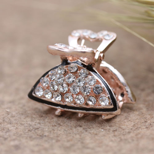 Korean-style hair accessory, small rhinestone alloy color retention clipper, bangs clipper, hair clipper