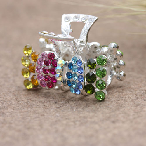 Versión coreana de accesorios de pelo aleación con diamantes diamantes diamante diamante grapa disco grapa de pelo ca liu clip