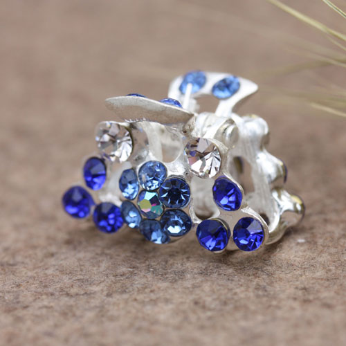Korean version hair accessories alloy diamond-encrusted rhinestone gripper, updo gripper, bangs clip details Picture