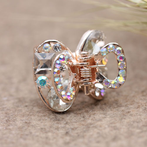 Korean-style hair accessory, small rhinestone alloy color retention clipper, bangs clipper, hair clipper Specification image