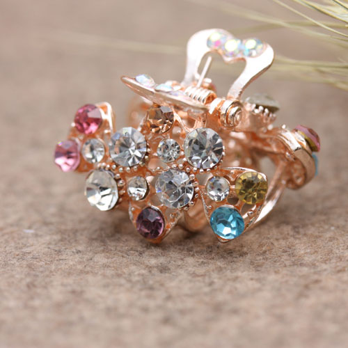 Korean-style hair accessory, small rhinestone alloy color retention clipper, bangs clipper, hair clipper