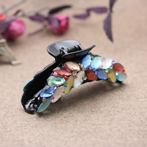 Pudding Station Hair clip, large Korean hair accessory, rhinestone coil, hair clip, head accessory, hair grip Specification image