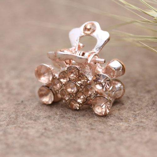 Pudding Station Korean version hair accessories, small rhinestone alloy color retention small grabbers, bangs clips, hair clips