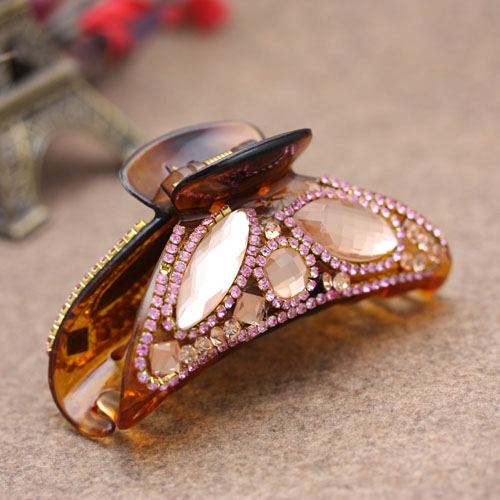 Korean hairpins, headwear, rhinestone hair clips, hairpin accessories, medium to large size Application Scenario