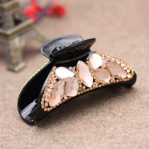 Korean hairpins, headwear, rhinestone hair clips, hairpin accessories, medium to large size Application Scenario