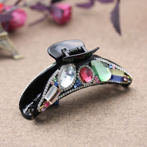 Pudding Station Hair clip, large Korean hair accessory, rhinestone coil, hair clip, head accessory, hair grip
