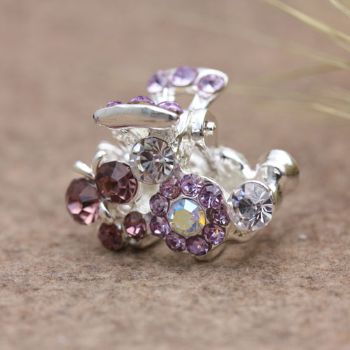 Korean version hair accessories alloy diamond-encrusted rhinestone gripper, updo gripper, bangs clip