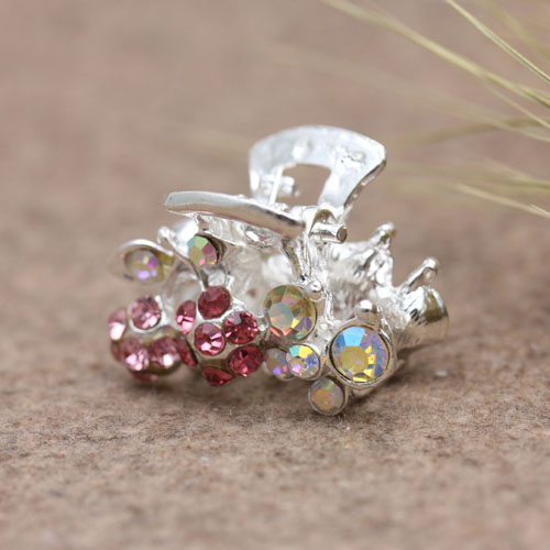 Korean version hair accessories alloy diamond-encrusted rhinestone gripper, updo gripper, bangs clip Specification image