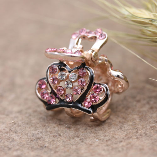 Korean-style hair accessory, small rhinestone alloy color retention clipper, bangs clipper, hair clipper details Picture