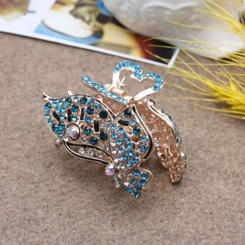 Korean version hair accessory alloy diamond-encrusted water number gripper, hair clipper, bangs clip Application Scenario