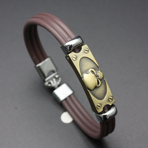 Japanese and Korean version leather rope bracelet, retro cowhide bracelet, men's and women's accessory bracelet