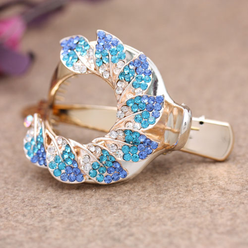 Korean alloy water drill plate hair clip, large duckbill clip, pointed beak clip, horn clip Specification image