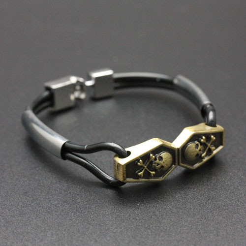Japanese and Korean version leather rope bracelet, retro cowhide bracelet, men's and women's accessory bracelet Specification image