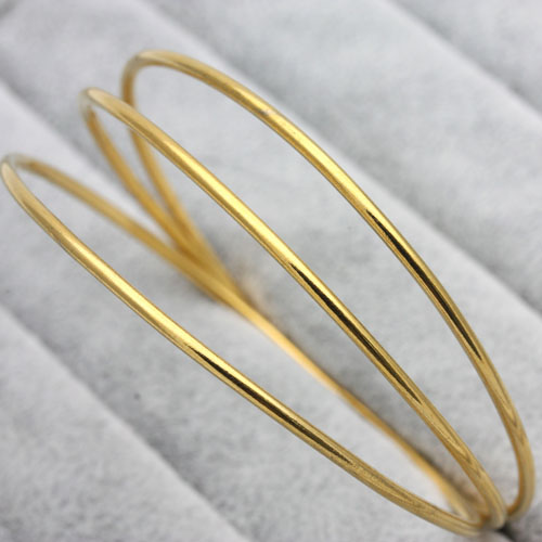 Simulated gold-plated gold medium rough smooth dragon and phoenix bracelet, women's gold bracelet, wedding celebration