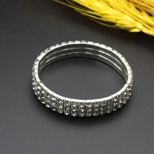 Bridal accessories: 3-row, 4-row, 5-row rhinestone bracelets, bridal accessories: rhinestone bracelets Specification image