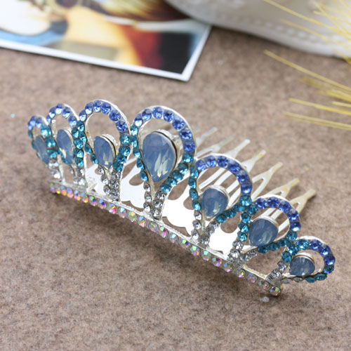 Children's crown hair accessory, large princess hair pin headwear, bride's updo accessory Application Scenario