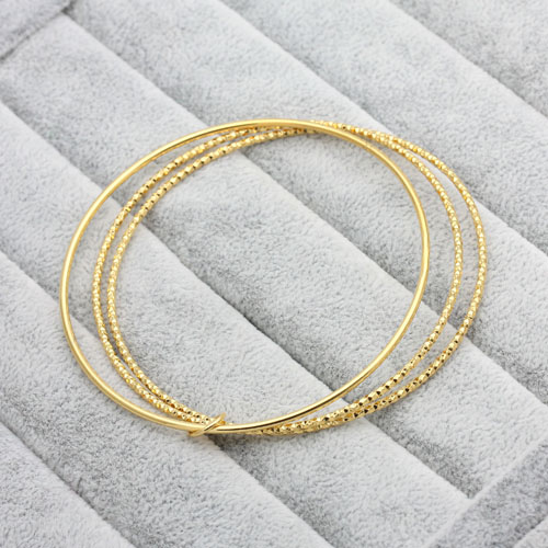 Simulated gold-plated gold medium rough smooth dragon and phoenix bracelet, women's gold bracelet, wedding celebration details Picture