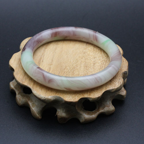 Wholesale natural emerald green imitation jade bracelets, women's jade bracelets details Picture