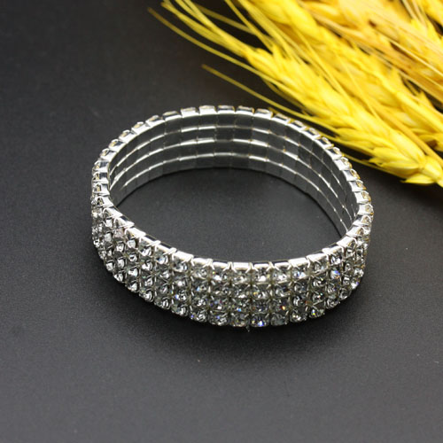 Bridal accessories: 3-row, 4-row, 5-row rhinestone bracelets, bridal accessories: rhinestone bracelets