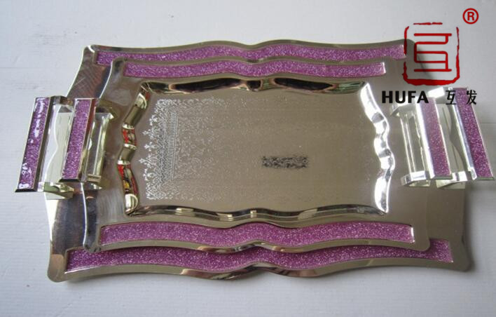 11 sets of three-piece plates plated with silver (flash gold Blue), (flash gold purple), and (flash gold yellow) Specification image